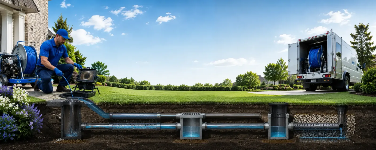 Outdoor drain cleaning information for Packwood, IA